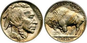 1 Nickel США (1776 - ) Медь 