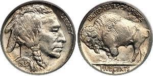 1 Nickel США (1776 - ) Медь 