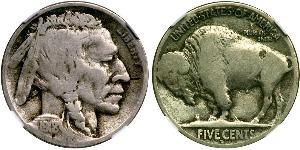1 Nickel США (1776 - ) Медь 