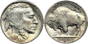 1 Nickel США (1776 - ) Медь 
