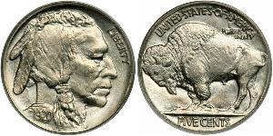 1 Nickel США (1776 - ) Медь 