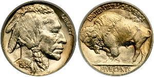 1 Nickel США (1776 - ) Медь 
