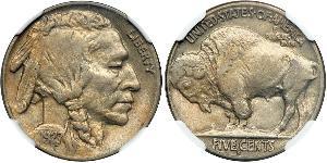 1 Nickel США (1776 - ) Медь 