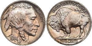 1 Nickel США (1776 - ) Медь 