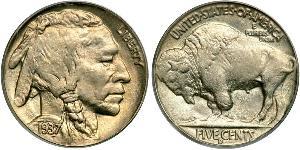 1 Nickel США (1776 - ) Медь 