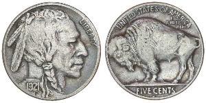 1 Nickel США (1776 - ) Медь 