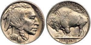 1 Nickel США (1776 - ) Медь 