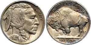 1 Nickel США (1776 - ) Медь 