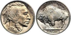 1 Nickel США (1776 - ) Медь 