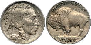 1 Nickel США (1776 - ) Медь 