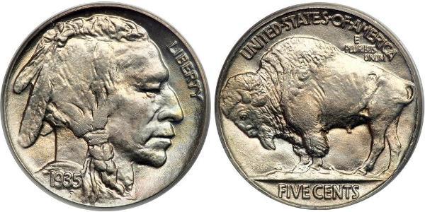 1 Nickel США (1776 - ) Медь 