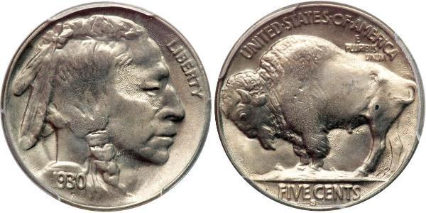 1 Nickel США (1776 - ) Медь 
