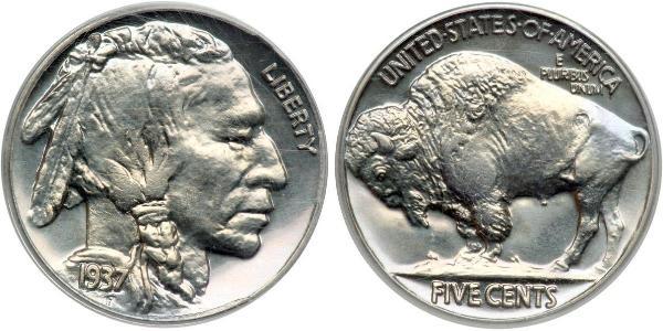 1 Nickel США (1776 - ) Медь 