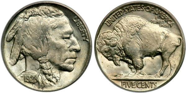 1 Nickel США (1776 - ) Медь 