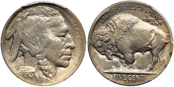 1 Nickel США (1776 - ) Медь 