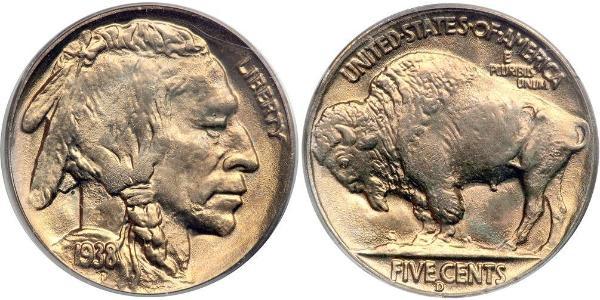 1 Nickel США (1776 - ) Медь 