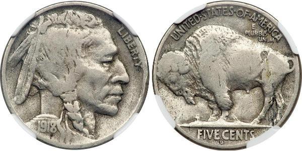 1 Nickel США (1776 - ) Медь 