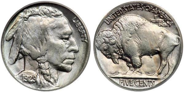 1 Nickel США (1776 - ) Медь 