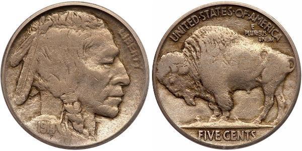 1 Nickel США (1776 - ) Медь 