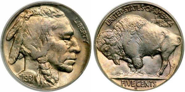 1 Nickel США (1776 - ) Медь 