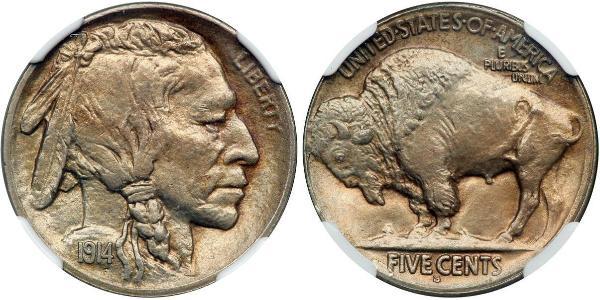 1 Nickel США (1776 - ) Медь 