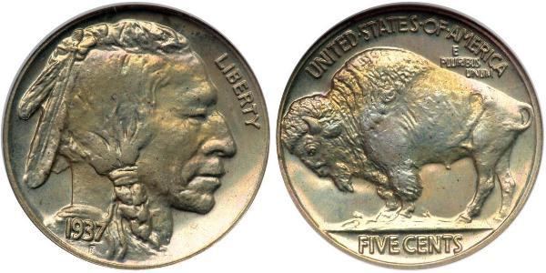 1 Nickel США (1776 - ) Медь 