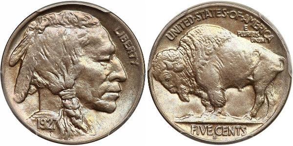 1 Nickel США (1776 - ) Медь 