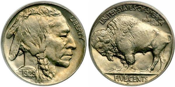 1 Nickel США (1776 - ) Медь 