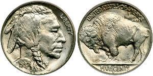 1 Nickel США (1776 - ) Мідь 