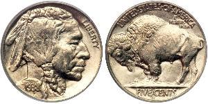 1 Nickel США (1776 - ) Мідь 