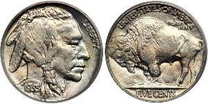 1 Nickel США (1776 - ) Мідь 