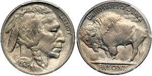 1 Nickel США (1776 - ) Мідь 