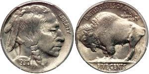 1 Nickel США (1776 - ) Мідь 