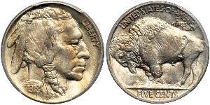 1 Nickel США (1776 - ) Мідь 