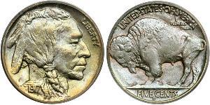 1 Nickel США (1776 - ) Мідь 