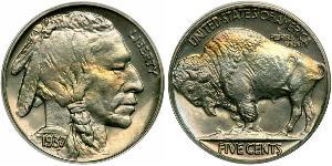 1 Nickel США (1776 - ) Мідь 