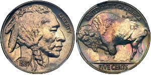 1 Nickel США (1776 - ) Мідь 