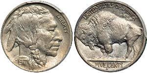 1 Nickel США (1776 - ) Мідь 