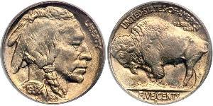 1 Nickel США (1776 - ) Мідь 