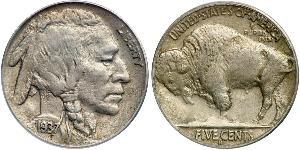 1 Nickel США (1776 - ) Мідь 