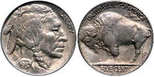 1 Nickel США (1776 - ) Мідь 