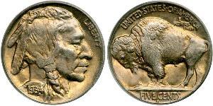 1 Nickel США (1776 - ) Мідь 