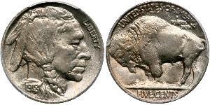 1 Nickel США (1776 - ) Мідь 