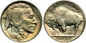 1 Nickel США (1776 - ) Мідь 