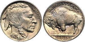 1 Nickel США (1776 - ) Мідь 