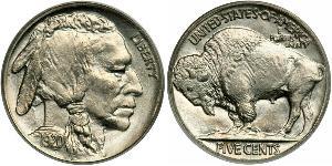 1 Nickel США (1776 - ) Мідь 