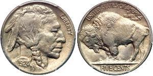 1 Nickel США (1776 - ) Мідь 