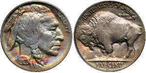 1 Nickel США (1776 - ) Мідь 