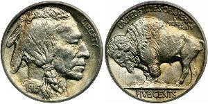 1 Nickel США (1776 - ) Мідь 