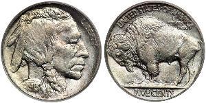 1 Nickel США (1776 - ) Мідь 